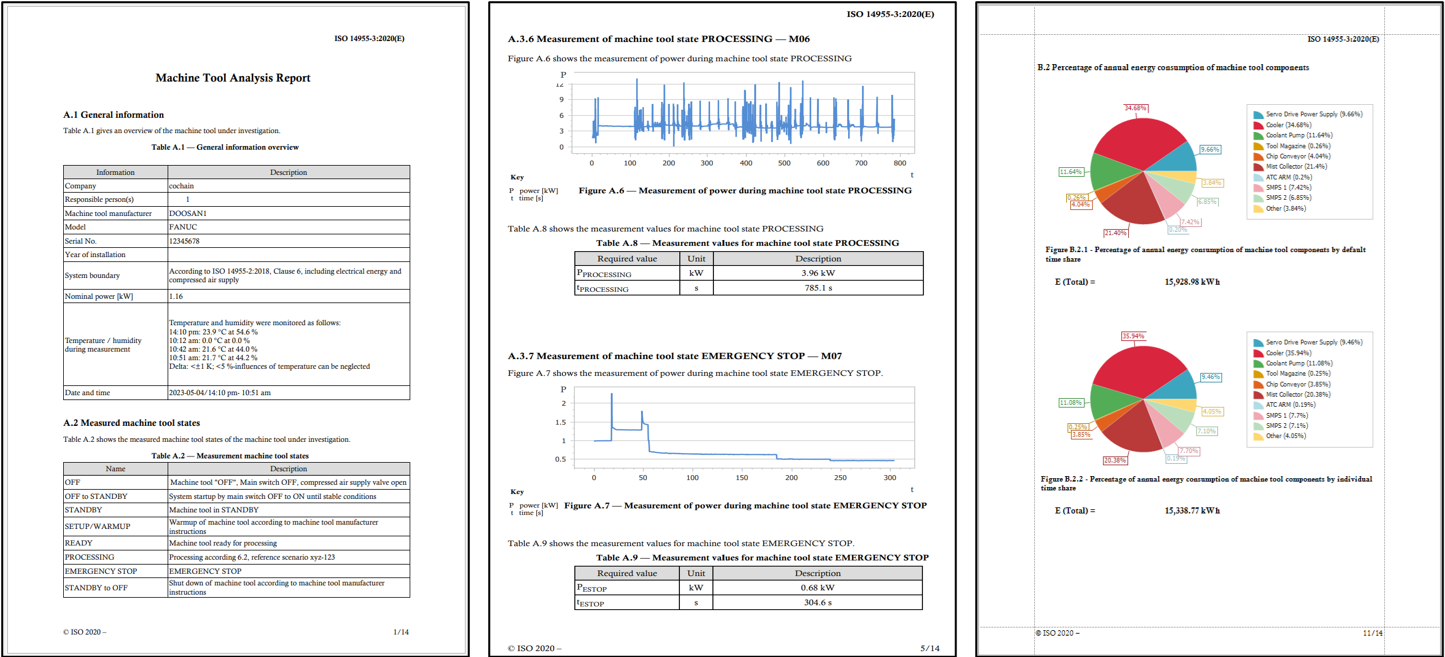 측정결과 리포팅 기능